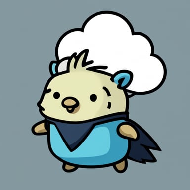 Go Blue Gopher as Cloud from FF7.