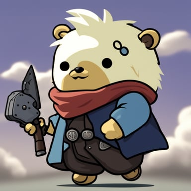 Go Blue Gopher as Cloud from Final Fantasy 7.