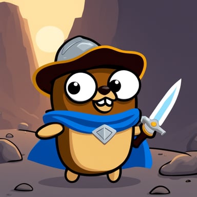 Go Blue Gopher as Conan the Destroyer