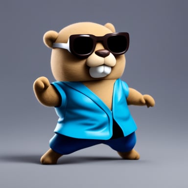 Go Blue Gopher as the kung fu grandmaster