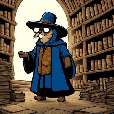 Go Blue Gopher as the Unseen University Librarian from Terry Pratchett's Discworld.