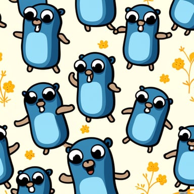 Go Blue Gopher on a white background.