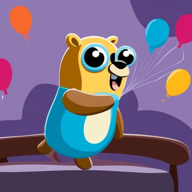 Go Blue Gopher's arms like a couple of fortnights in a bad balloon.