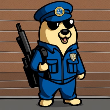 A gopher security team, led by the vigilant Go Blue Gopher, ensures the safety of the underground networks.