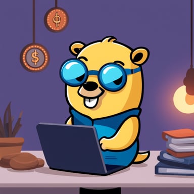 Go Blue Gopher working at the Numeral fintech.