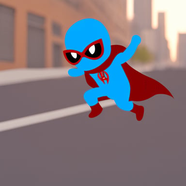 Go Blue Gopher as Spider-Man.