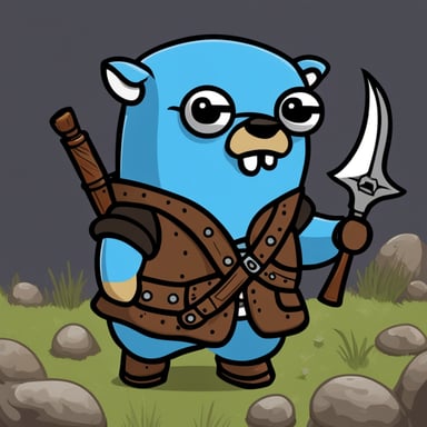 Go Blue Gopher as Geralt from The Witcher 3 game.