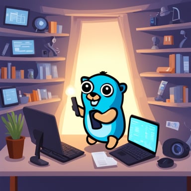 Go Blue Gopher: Jack of all trades, controlling more programming languages and technologies.