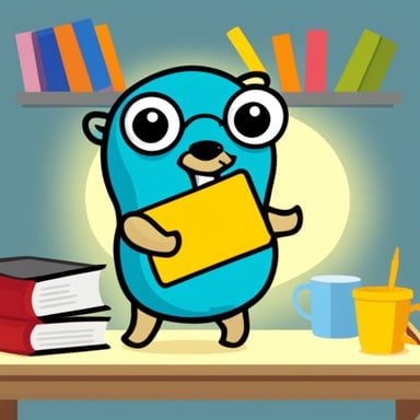 Go Blue Gopher writing a newsletter called The Crafty Dev
