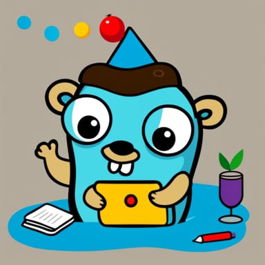 Go Blue Gopher writing a newsletter called The Crafty Dev