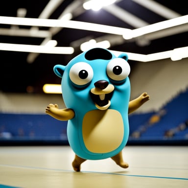 Go blue gopher dancing.