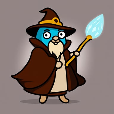 Go Blue Gopher as Gandalf