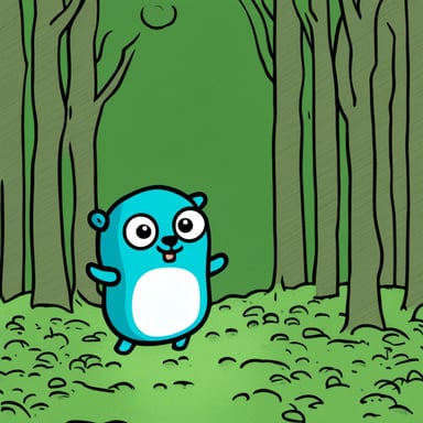 Go Blue Gopher as a lonely ghost.