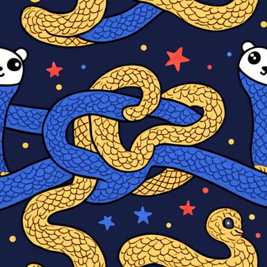 Go Blue Gopher fighting snake
