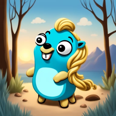 Go Blue Gopher as Elsa is a blue gopher with a long blond braid.