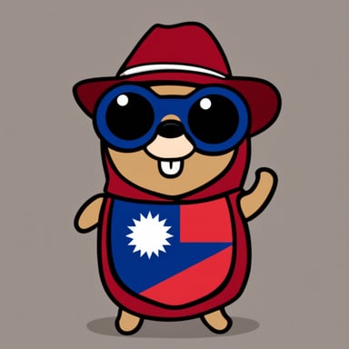 The Go Blue Gopher with the Nepal flag.