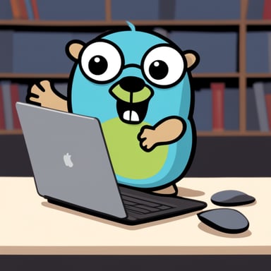 Go Blue Gopher looks like a hulk and he crushes a laptop.