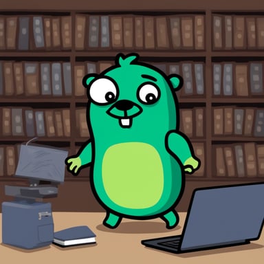 Go Blue Gopher looks like a hulk and he crushes a laptop.