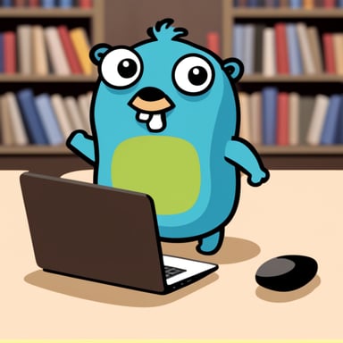 Go Blue Gopher looks like a hulk and he crushes a laptop.