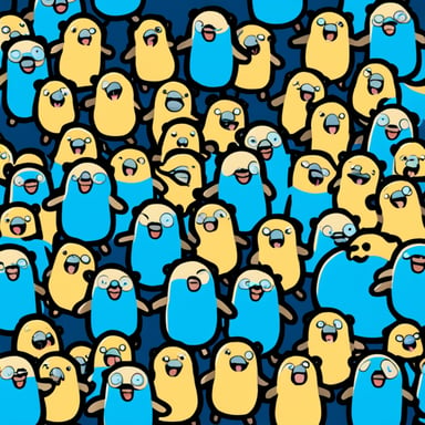 A lot of Go Blue Gopher