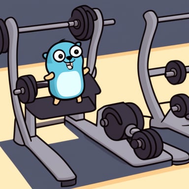 Go Blue Gopher doing glutes at the gym.