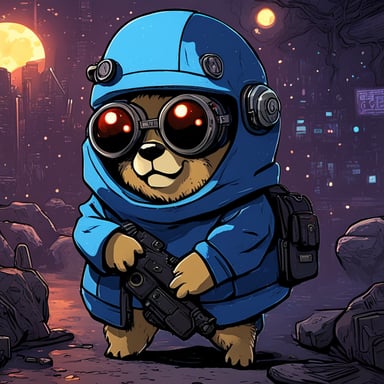 Go Blue Gopher embarks on a cyberpunk adventure.