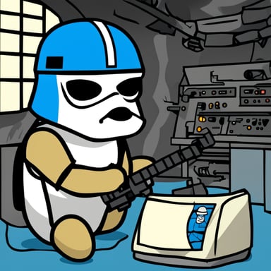 Go Blue Gopher as a stormtrooper