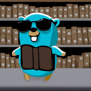 Go Blue Gopher inside the Matrix.
