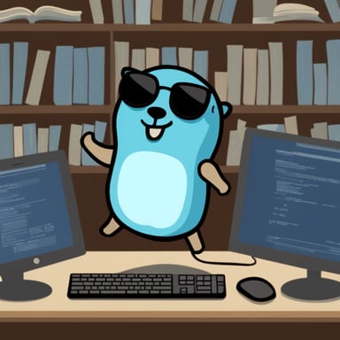 Go Blue Gopher inside a computer program becomes a digital hero.
