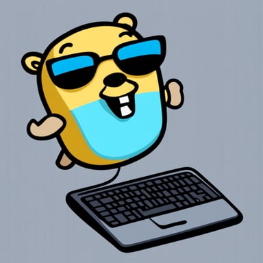 Go Blue Gopher inside a computer program becomes a digital hero.