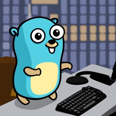 Go Blue Gopher inside a computer program becomes a digital hero.