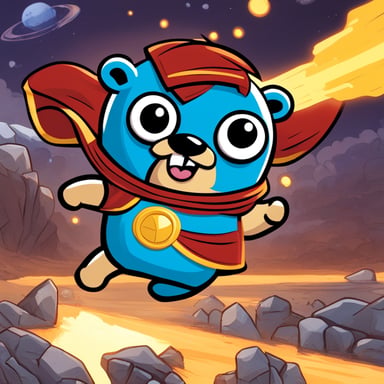 Go Blue Gopher as a Marvel hero showcases extraordinary abilities and embarks on thrilling adventures to save the world, embodying the courage and determination that define the greatest champions.
