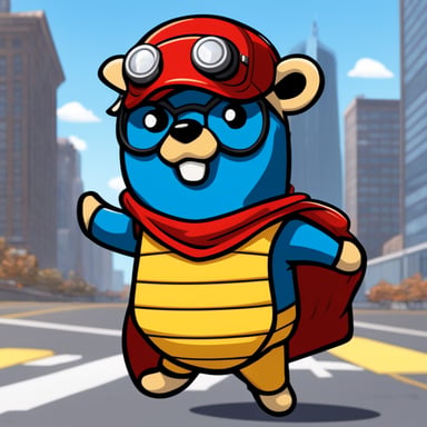Go Blue Gopher as a Marvel hero showcases extraordinary abilities and embarks on thrilling adventures to save the world, embodying the courage and determination that define the greatest champions.