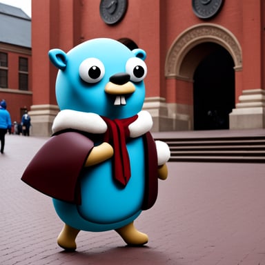 Go Blue Gopher at Red Square.