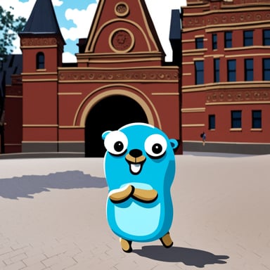 Go Blue Gopher at Red Square.