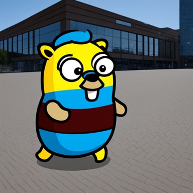 Go Blue Gopher in Brno