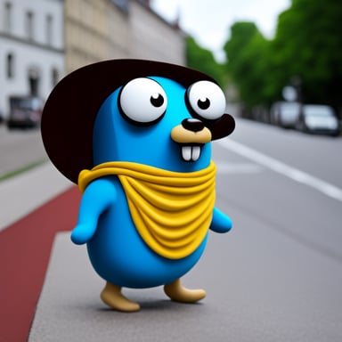 Go Blue Gopher in Brno