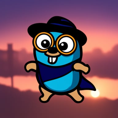 Go Blue Gopher as Pepe style gopher