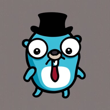 Go Blue Gopher as Pepe style gopher