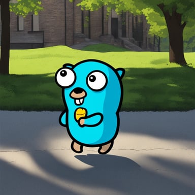 Go Blue Gopher as lonely emo gopher.