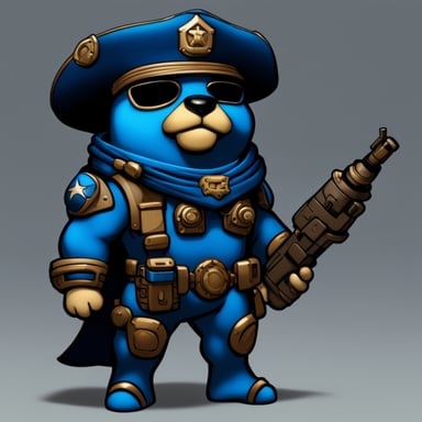 Go Blue Gopher as a Terran Marine in StarCraft.