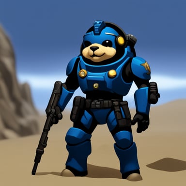 Go Blue Gopher as a Terran Marine in StarCraft.