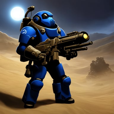 Go Blue Gopher as a Terran Marine in StarCraft.