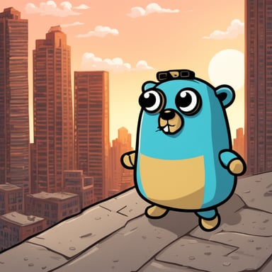 Go Blue Gopher explores the big skyscrapers in the overcrowded ghetto with Kudrovo name presented.
