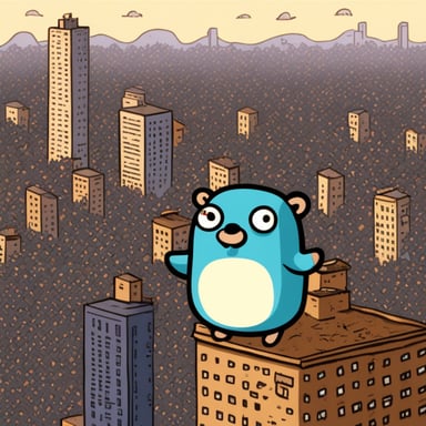 Go Blue Gopher explores the big skyscrapers in the overcrowded ghetto with Kudrovo name presented.