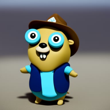 Go blue gopher as Perplex Gopher.