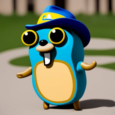 Go blue gopher as Perplex Gopher.