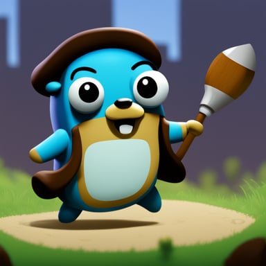 Go Blue Gopher from the hit video game Among Us