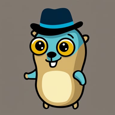 Go Blue Gopher, with a doctor's hat and a pair of eyes, smiling at you.