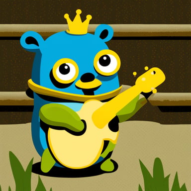 Go Blue Gopher as Frog